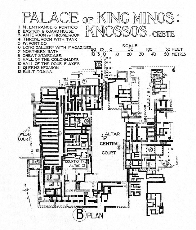 Diagram of King Minos Theatre