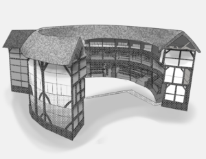 Rendering of the Globe Theatre