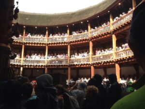 The London Globe, interior. (Photo courtesy of Christine Schmidle)