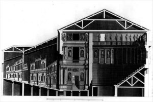 section of the Olympic theatre in Vicenza